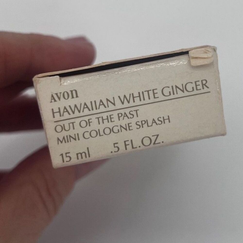 Avon Hawaiian White Ginger Mini Cologne Splash Fragrance Scent Perfume 15ml 1993 - Picture 7 of 7